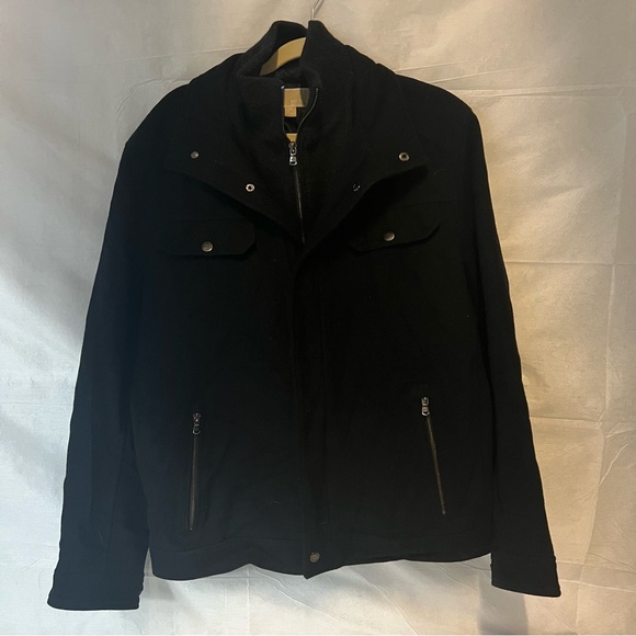 Michael Kors Wool Peacoat mens black size medium - Picture 2 of 13